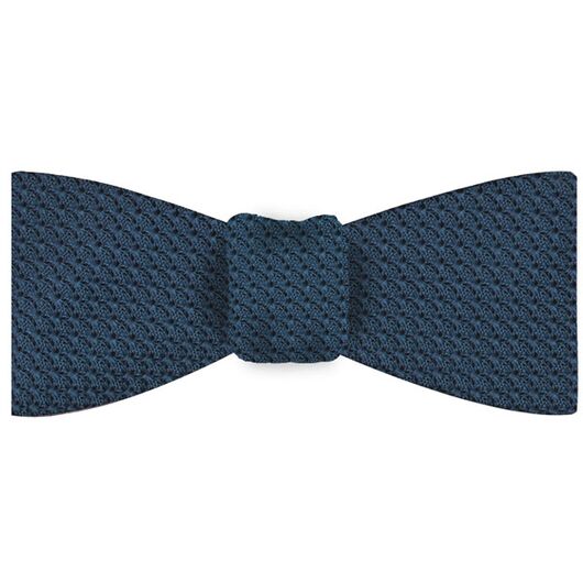 Slate Blue Grenadine Grossa Silk Bow Tie #GGBT-12