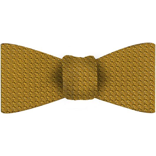 Dark Gold Grenadine Grossa Silk Bow Tie #GGBT-28