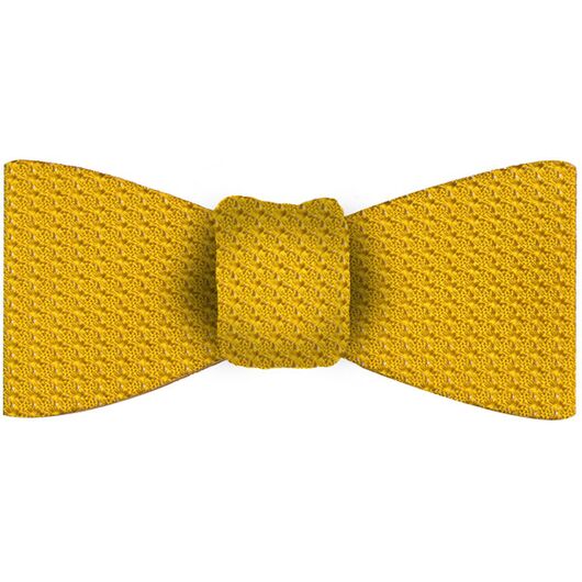 Yellow Gold Grenadine Grossa Silk Bow Tie #GGBT-29