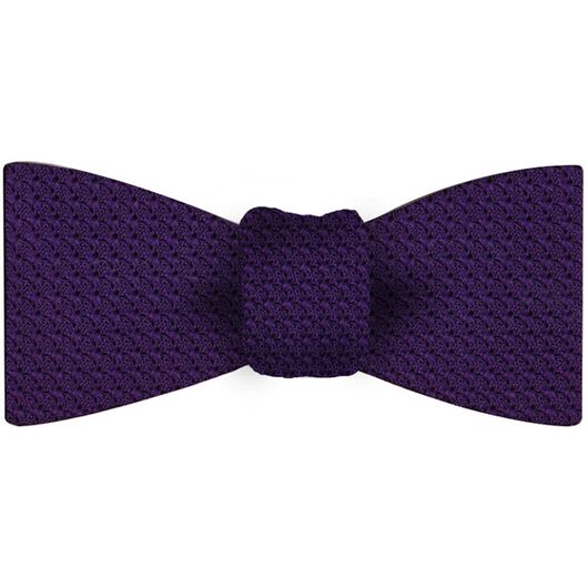Purple Grenadine Grossa Silk Bow Tie #GGBT-34