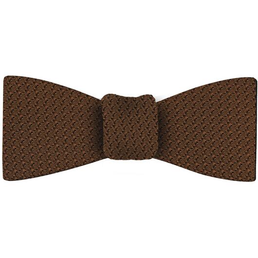 Chocolate Grenadine Grossa Silk Bow Tie #GGBT-4