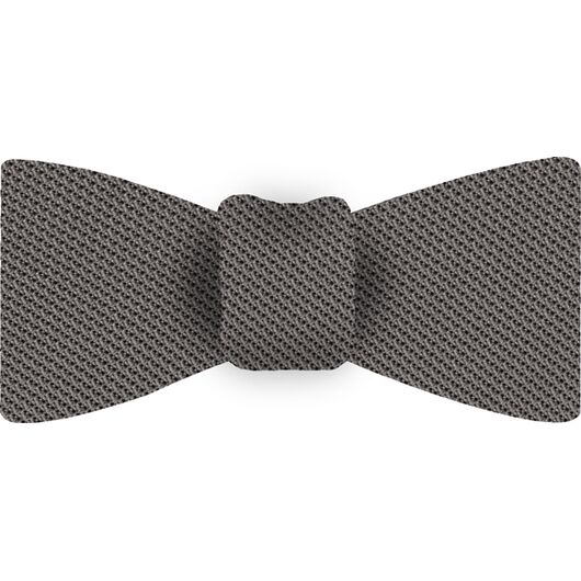 Gray Piccola Grenadine Silk Bow Tie #GPBT-13