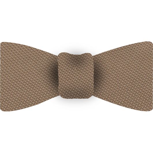 {[en]:Dark Cream Piccola Grenadine Silk Bow Tie
