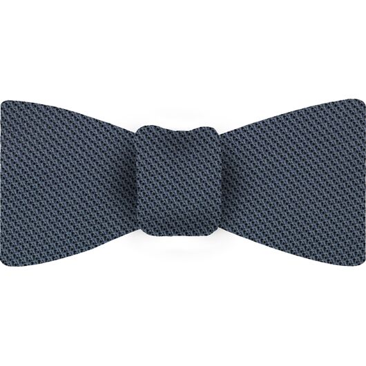 Slate Blue Piccola Grenadine Silk Bow Tie #GPBT-9