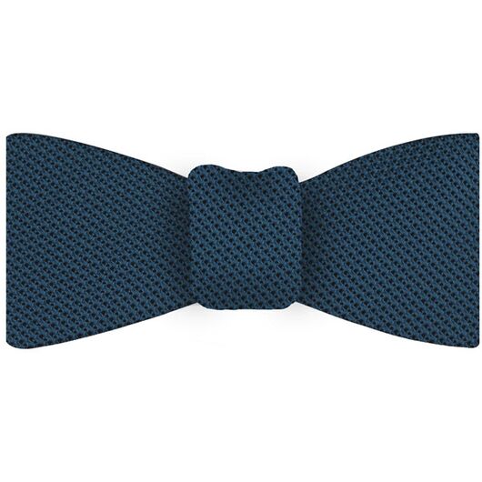 Slate Blue Grenadine Fina Silk Bow Tie #GFBT-12