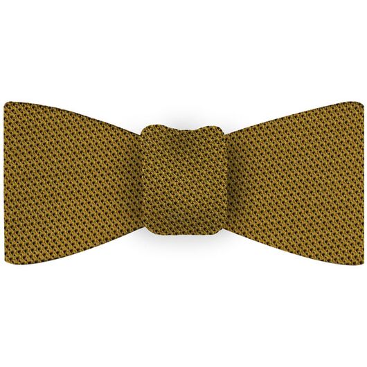 Dark Gold Grenadine Fina Silk Bow Tie #GFBT-28