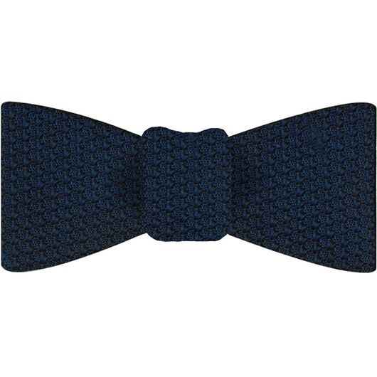 {[en]:Midnight Blue Prometeo Grenadine Silk Bow Tie
