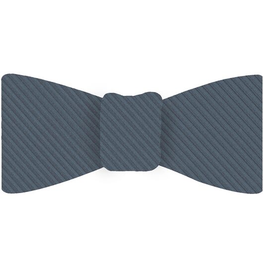 {[en]:Slate Blue Grosgrain Silk Bow Tie