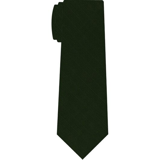 {[en]:Forest Green Herringbone Silk Tie