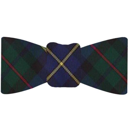 {[en]:Forest Green, Navy Blue, Red , Black & Yellow Tartan Silk Bow Tie