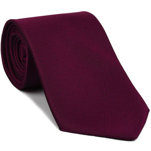{[en]:Fuchsia Oxford Silk Tie