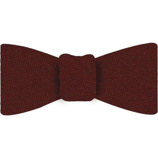 {[en]:Rust Mulberrywood Weave Silk Bow Tie