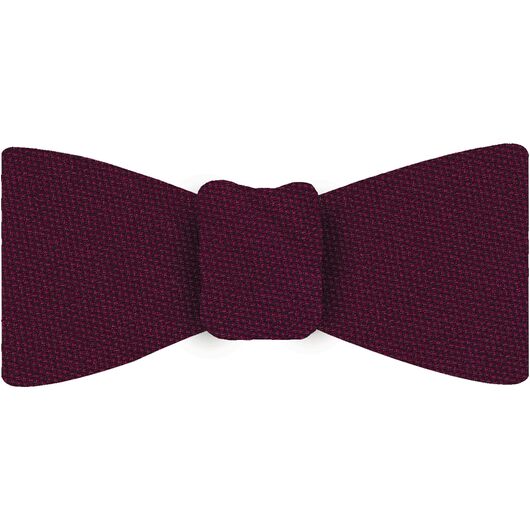 {[en]:Dark Fuchsia Mulberrywood Weave Silk Bow Tie