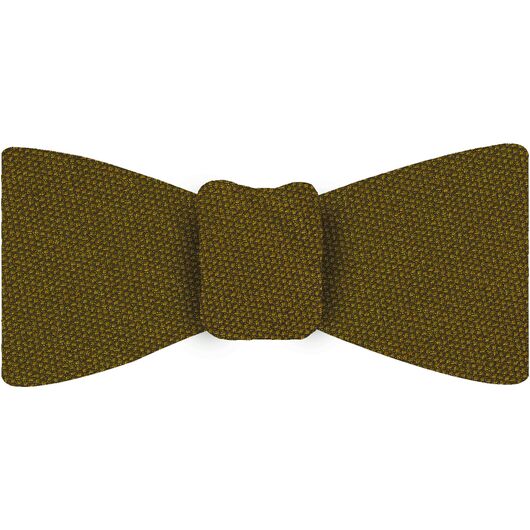 {[en]:Gold Mulberrywood Weave Silk Bow Tie
