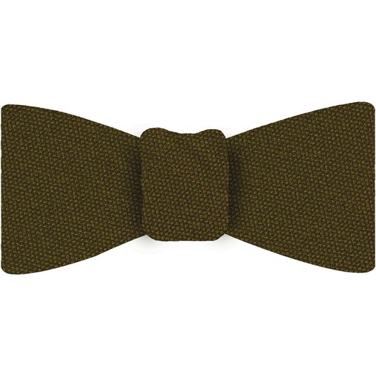{[en]:Dark Gold Mulberrywood Weave Silk Bow Tie