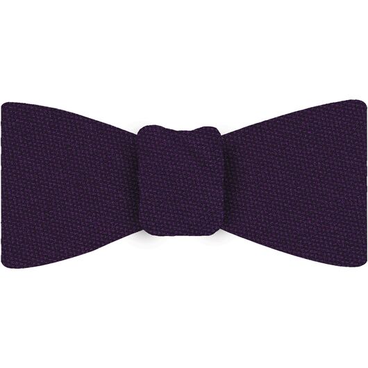 {[en]:Dark Purple Mulberrywood Weave Silk Bow Tie