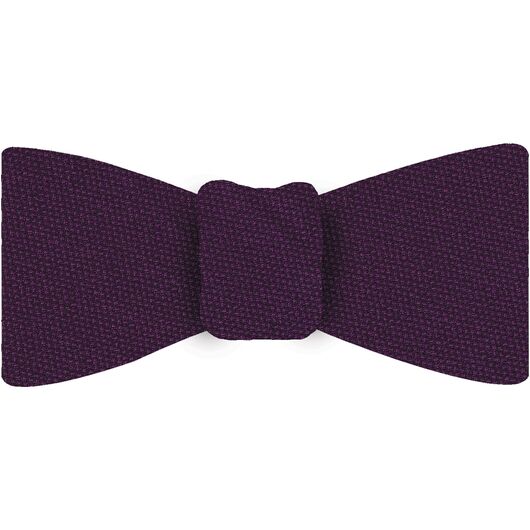 {[en]:Purple Mulberrywood Weave Silk Bow Tie