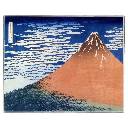 {[en]:Mount Fuji Hokusai Print Pocket Rectangle