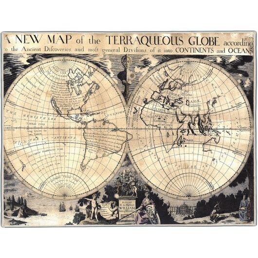 {[en]:William Duke of Gloucester World Map Pocket Rectangle