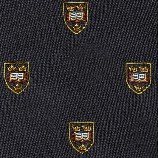 {[en]:Oxford University Crest Silk Pocket Square