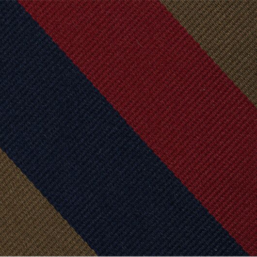 {[en]:Royal Scots Stripe Silk Pocket Square