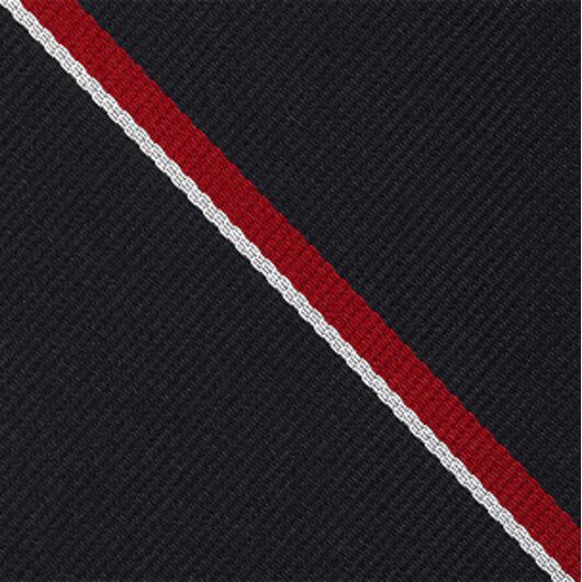 {[en]:Royal Navy Stripe Silk Pocket Square