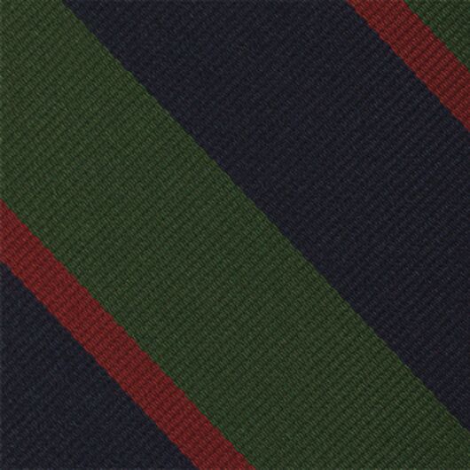 {[en]:Royal Army Dental Corps Stripe Silk Pocket Square