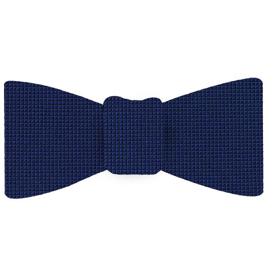 {[en]:Royal Blue Diamond Weave Silk Tie