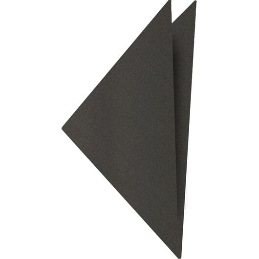 {[en]:Dark Charcoal Gray Satin Silk Pocket Square