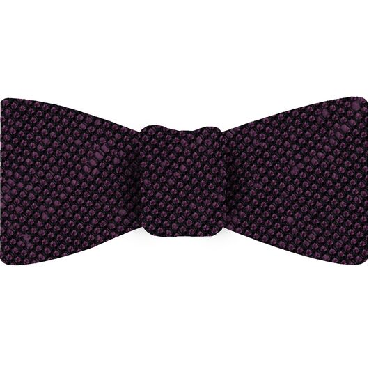 {[en]:Purple Shantung Grenadine Fina Silk Bow Tie