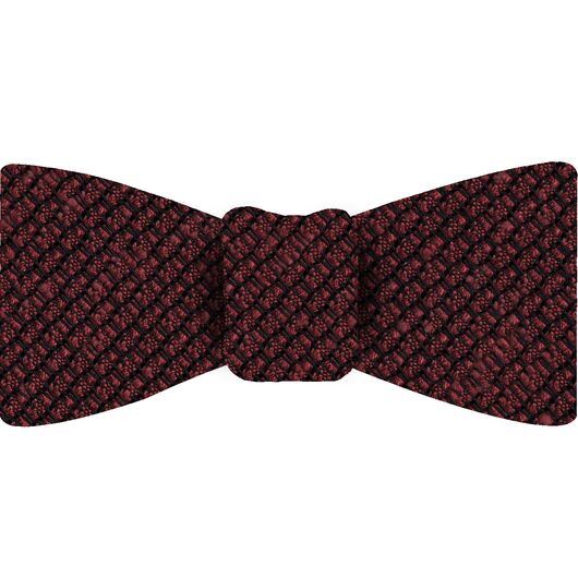{[en]:Red Shantung Grenadine Grossa Silk Bow Tie