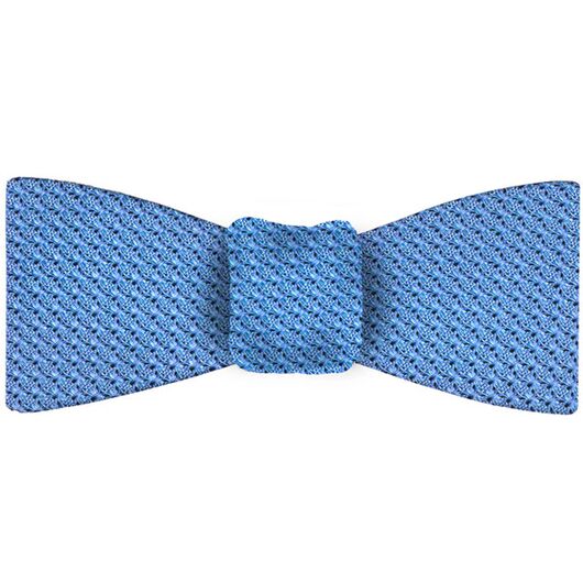 Light Oxford Blue Grenadine Grossa Silk Bow Tie #GGBT-36