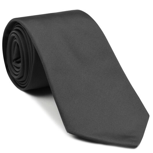 Dark Charcoal Gray Mogador Solid Tie MGSOT-10