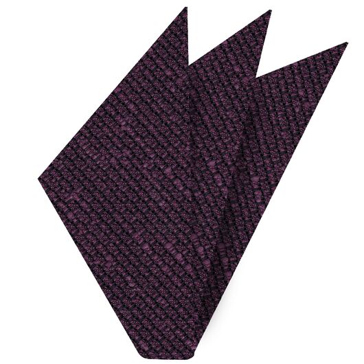 {[en]:Purple Shantung Grenadine Grossa Silk Pocket Square