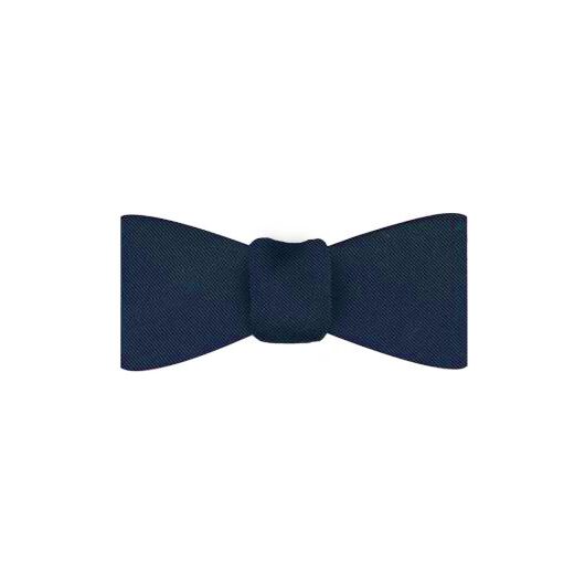 {[en]:Navy Blue Faille Silk Bow Tie