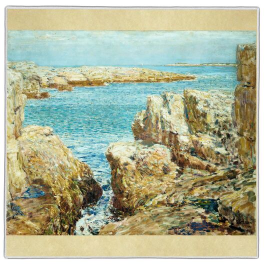 Coast Scene, Isles of Shoals Childe Hassam  Pocket Square #8A