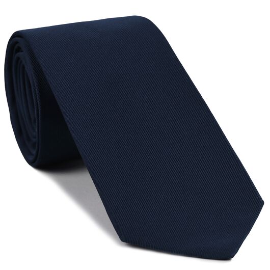{[en]:Navy Blue Faille Silk Tie