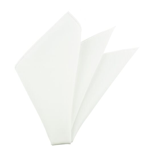 {[en]:Carlo Riva - Natural White Linen Arsenal Linen/Cotton Pocket Square