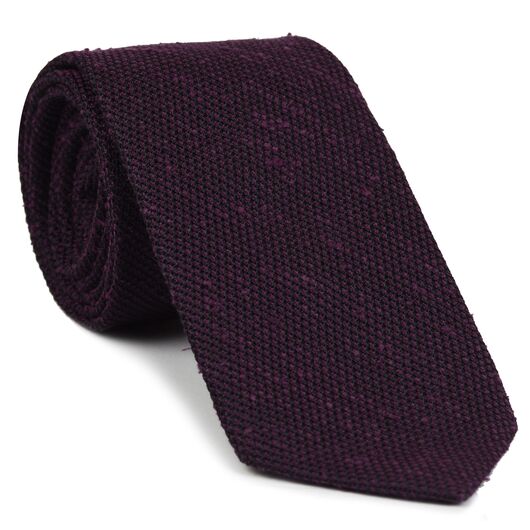 Purple Shantung Grenadine Fina Silk Tie SHFT-8