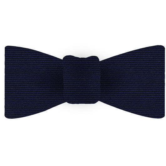 {[en]:Navy Blue Wool/Silk Bow Tie