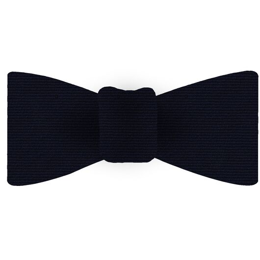 {[en]:Dark Navy Blue Wool/Silk Bow Tie