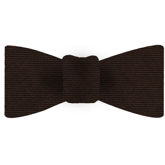 {[en]:Dark Chocolate Wool/Silk Bow Tie