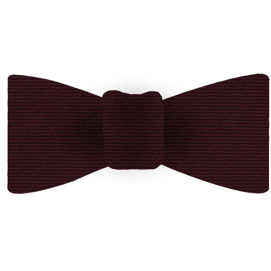 {[en]:Burgundy Wool/Silk Bow Tie