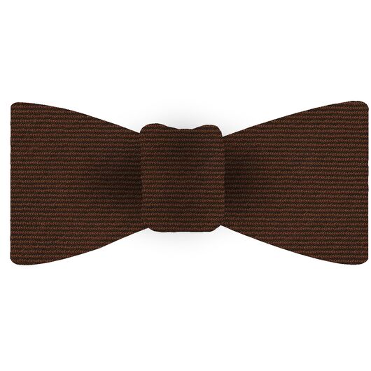 {[en]:Burnt Orange Wool/Silk Bow Tie