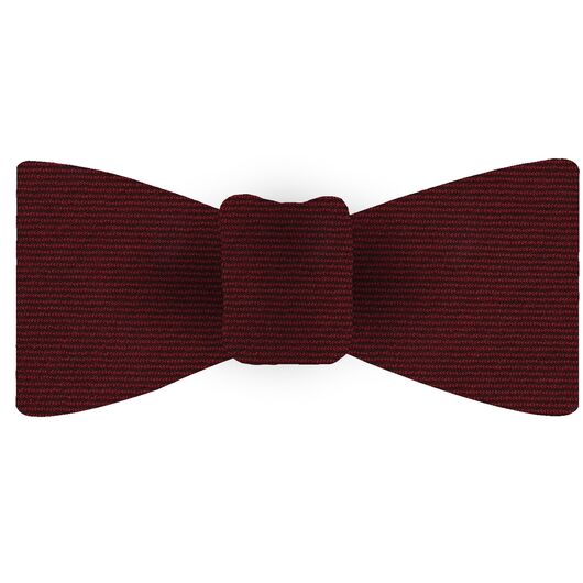 {[en]:Dark Red Wool/Silk Bow Tie