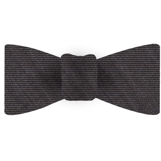 {[en]:Charcoal Gray Wool/Silk Bow Tie