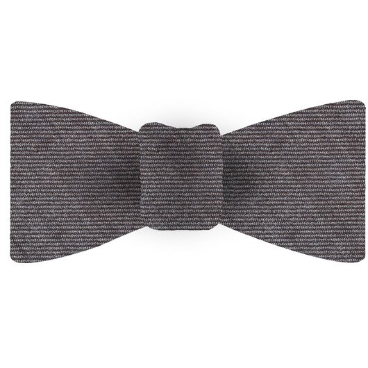 {[en]:Gray Wool/Silk Bow Tie