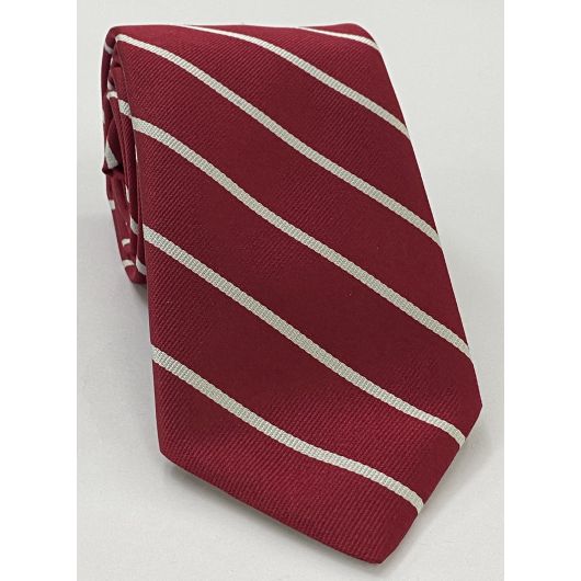 Harvard University Silk Tie #ACO-25 (Crimson & White)