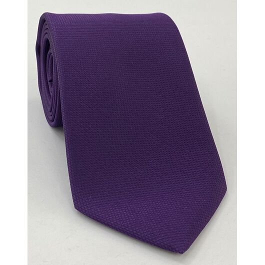 Dark Purple Diamond Weave Silk Tie FFDT-25