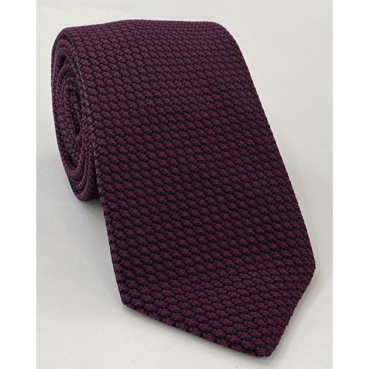 Dark Purple/Black Grenadine Grossa Silk Tie #GGT-35